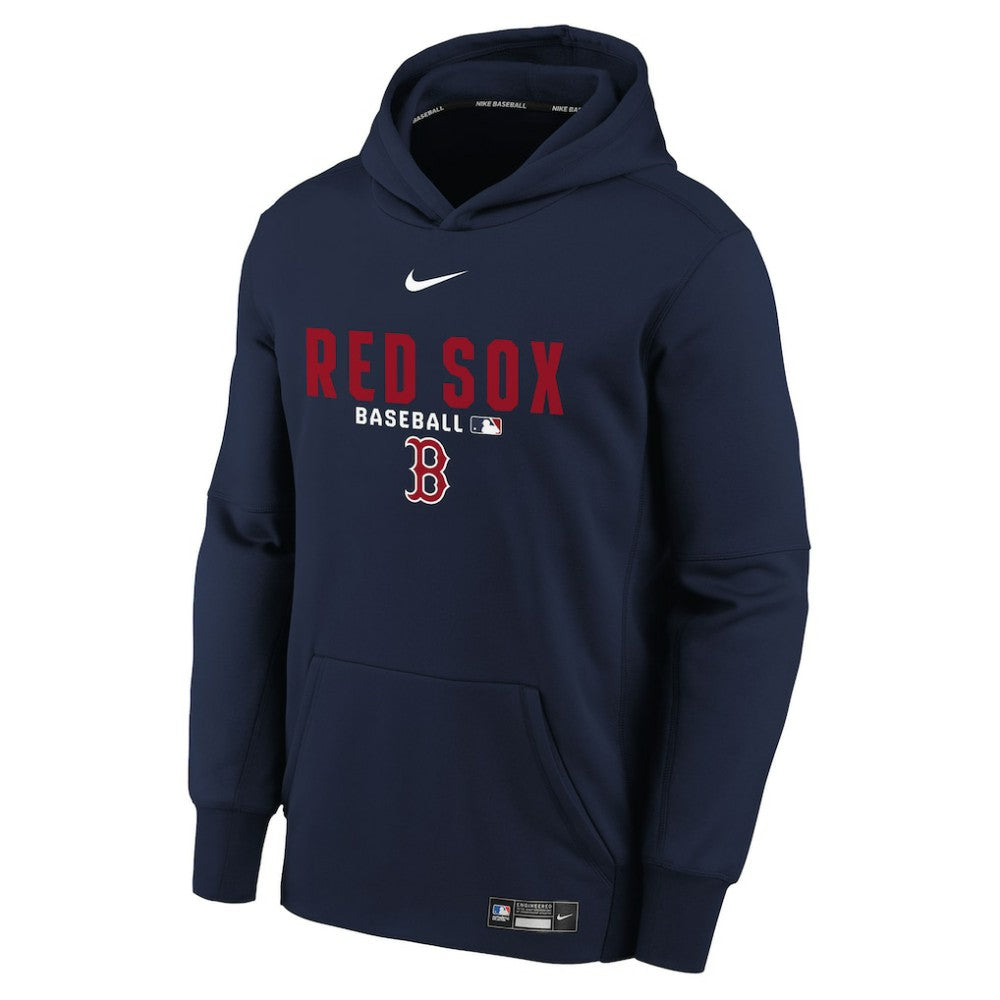 Boston Red Sox Youth Authentic Collection Therma-FIT Hoodie - Navy | Nike
