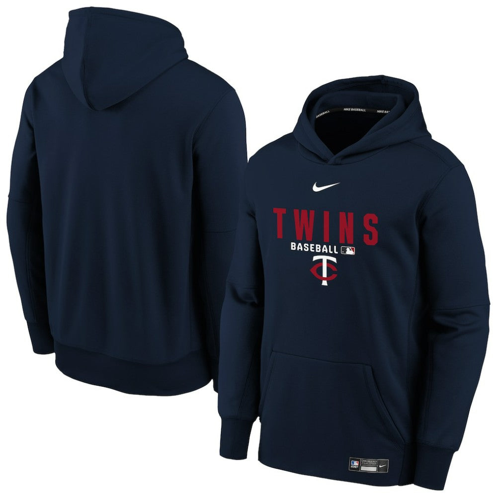 Minnesota Twins Youth Authentic Collection Therma-FIT Hoodie - Navy | Nike
