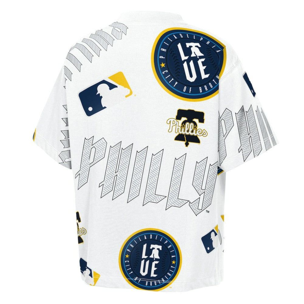 Philadelphia Phillies Outerstuff Youth Circus Catch T-Shirt - White