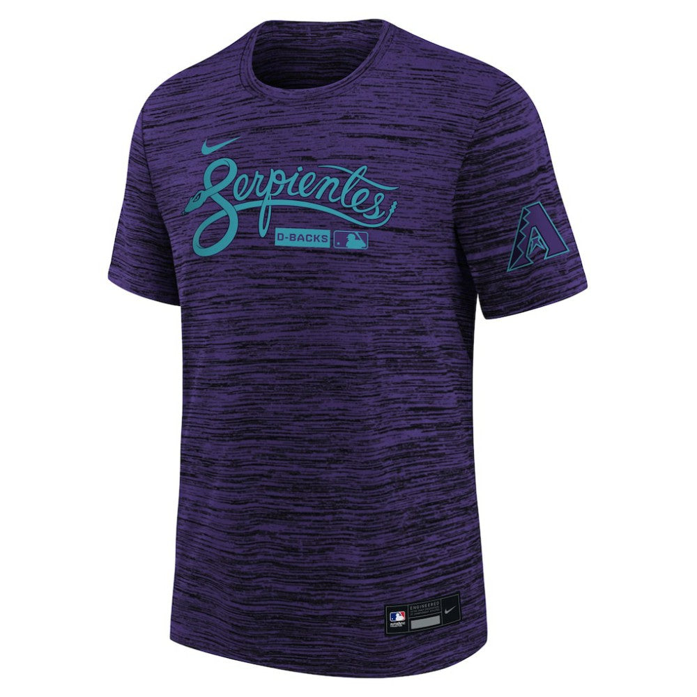 Arizona Diamondbacks Youth Authentic Collection Velocity Dri-FIT T-Shirt - Purple | Nike