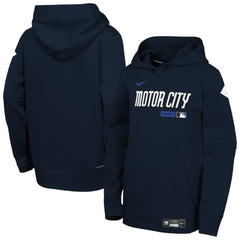 Detroit Tigers Youth Authentic Collection City Connect Therma-FIT Hoodie - Navy | Nike