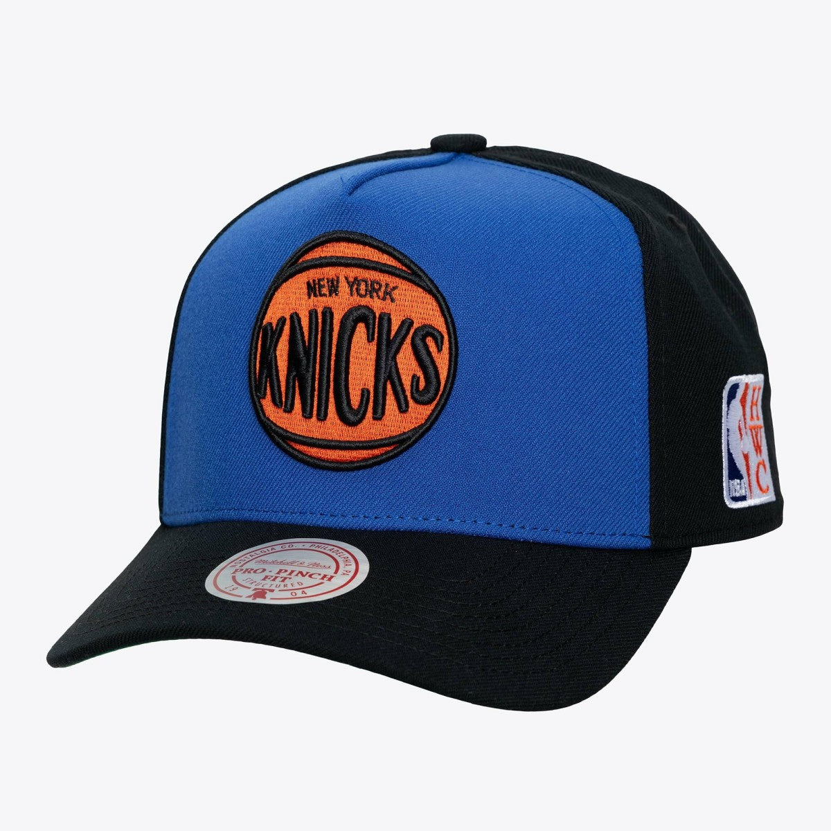 New York Knicks Legendary Home Pro Pinch Snapback Hat - Blue | Mitchell & Ness sale