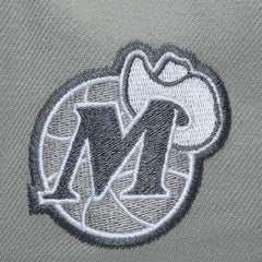Dallas Mavericks Thunderstorm Head Coach Pro Crown Snapback Hat sale - Gray | Mitchell & Ness discount