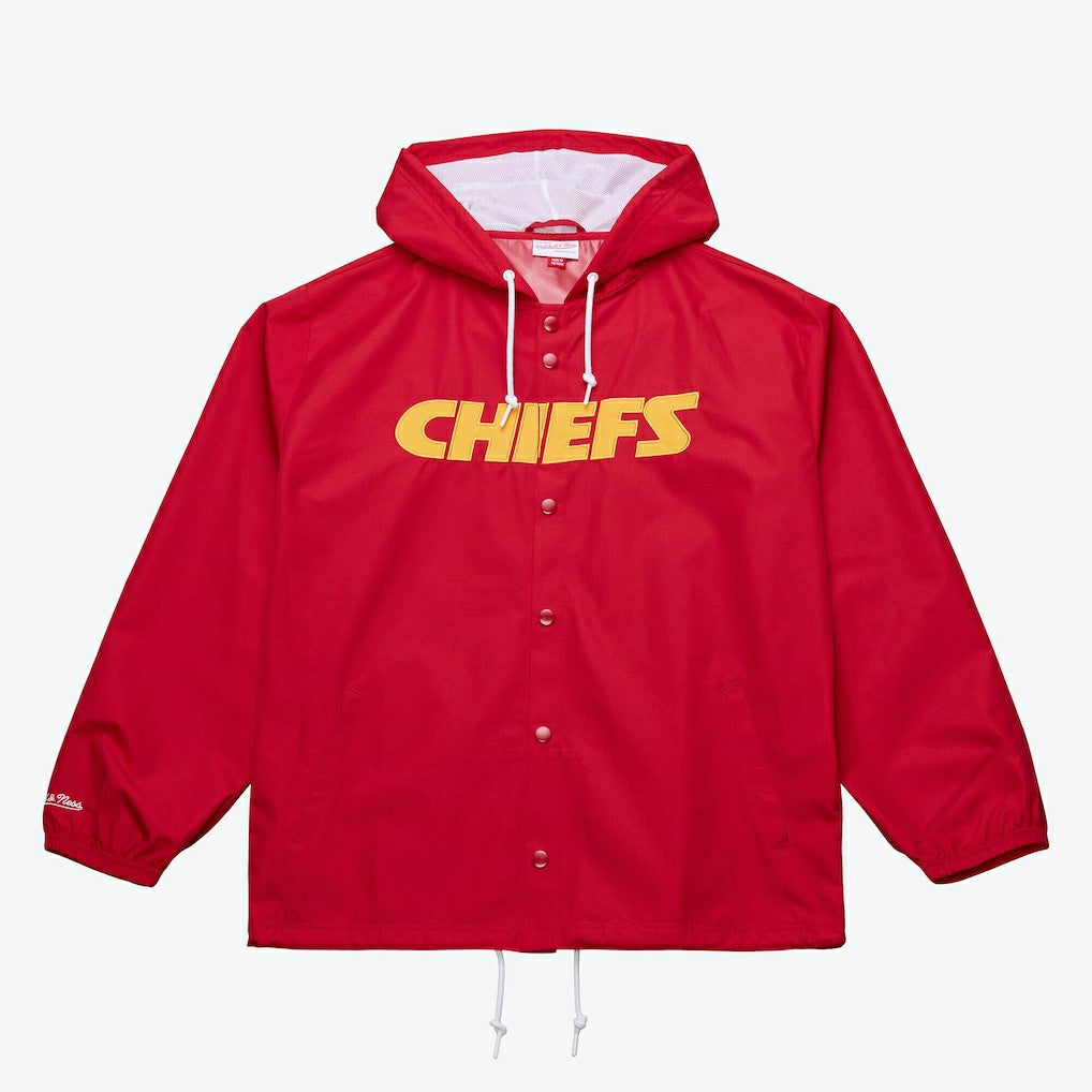 NFL Kansas City Chiefs Coaches Full-Snap Hooded Windbreaker Jacket