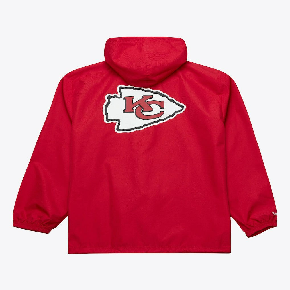NFL Kansas City Chiefs Coaches Full-Snap Hooded Windbreaker Jacket