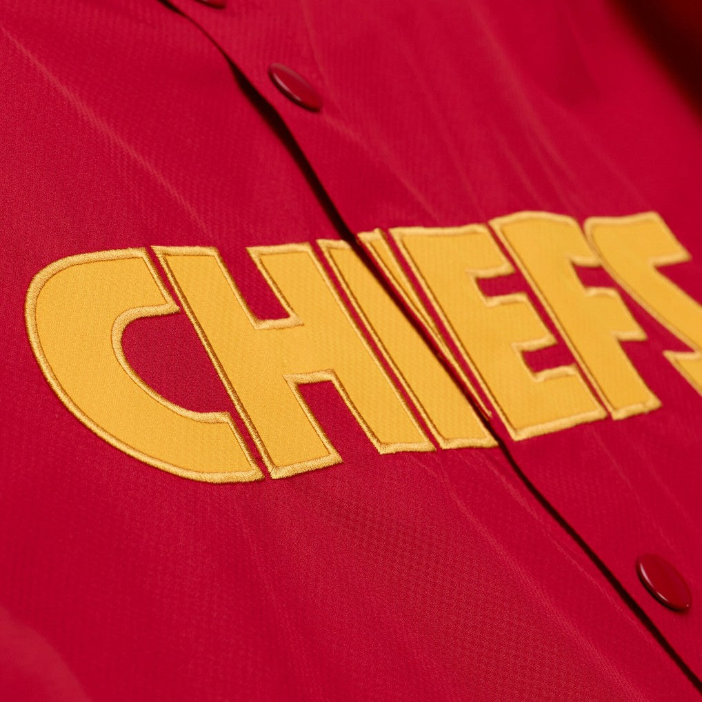 NFL Kansas City Chiefs Coaches Full-Snap Hooded Windbreaker Jacket