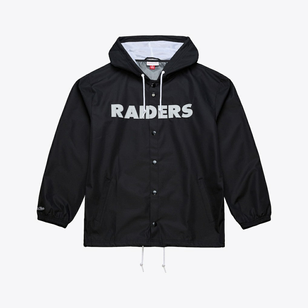 NFL Las Vegas Raiders Coaches Full-Snap Hooded Windbreaker Jacket