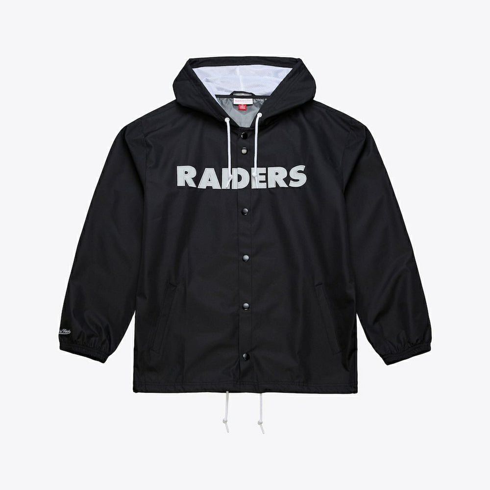 NFL Las Vegas Raiders Coaches Full-Snap Hooded Windbreaker Jacket