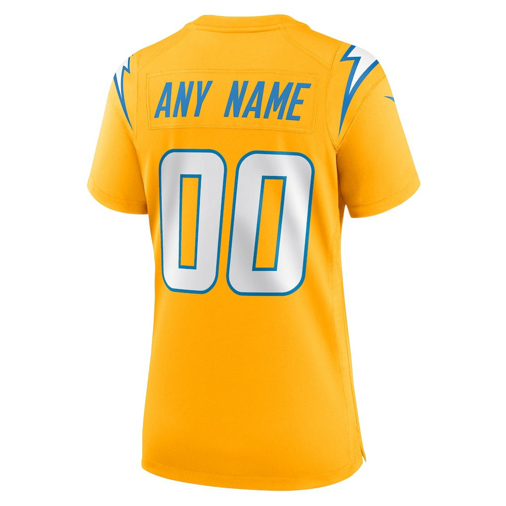 NFL Los Angeles Chargers Women's Alternate Charger Power Game Custom Jersey
