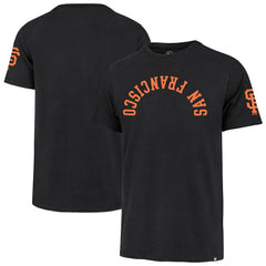 San Francisco Giants Upside Down Two-Peat Franklin T-Shirt - Black | 47 brand