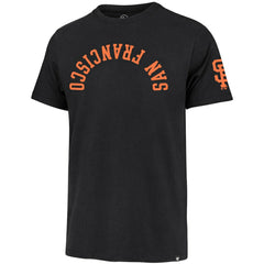 San Francisco Giants Upside Down Two-Peat Franklin T-Shirt - Black | 47 brand