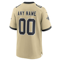 NFL New Orleans Saints Youth Gameday Golds Alternate Custom Game Jersey