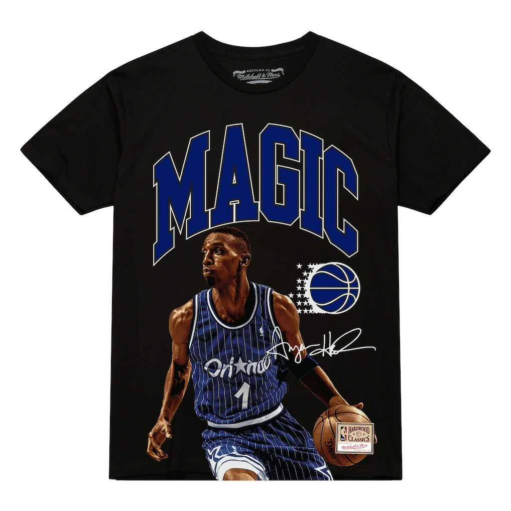 Penny Hardaway Orlando Magic Hardwood Classics Player Arch T-Shirt - Black | Mitchell & Ness cheap