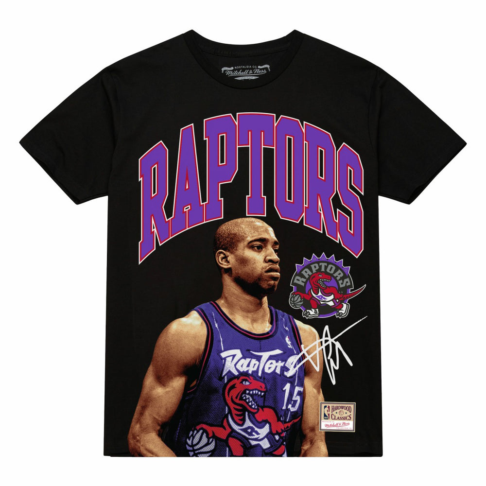 Vince Carter Toronto Raptors Hardwood Classics Player Arch T-Shirt - Black | Mitchell & Ness discount