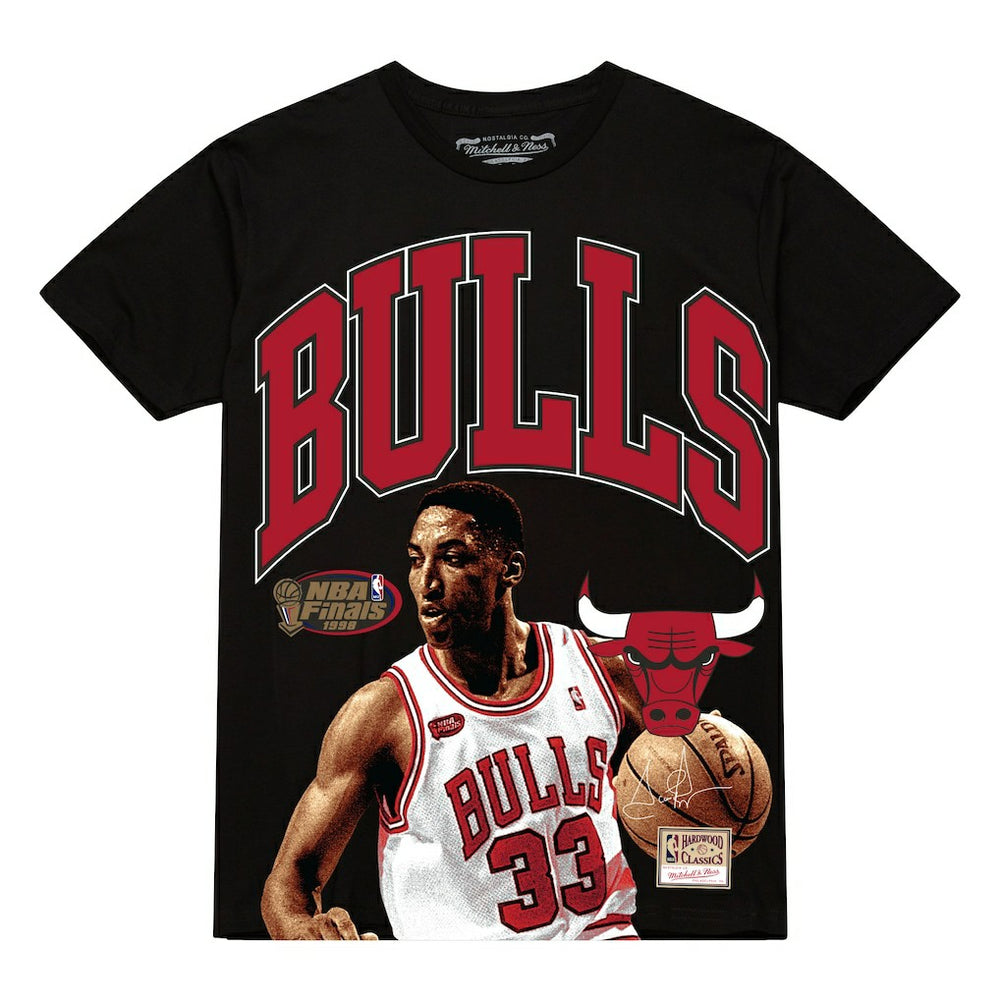 Scottie Pippen Chicago Bulls Hardwood Classics Player Arch T-Shirt sale - Black | Mitchell & Ness online