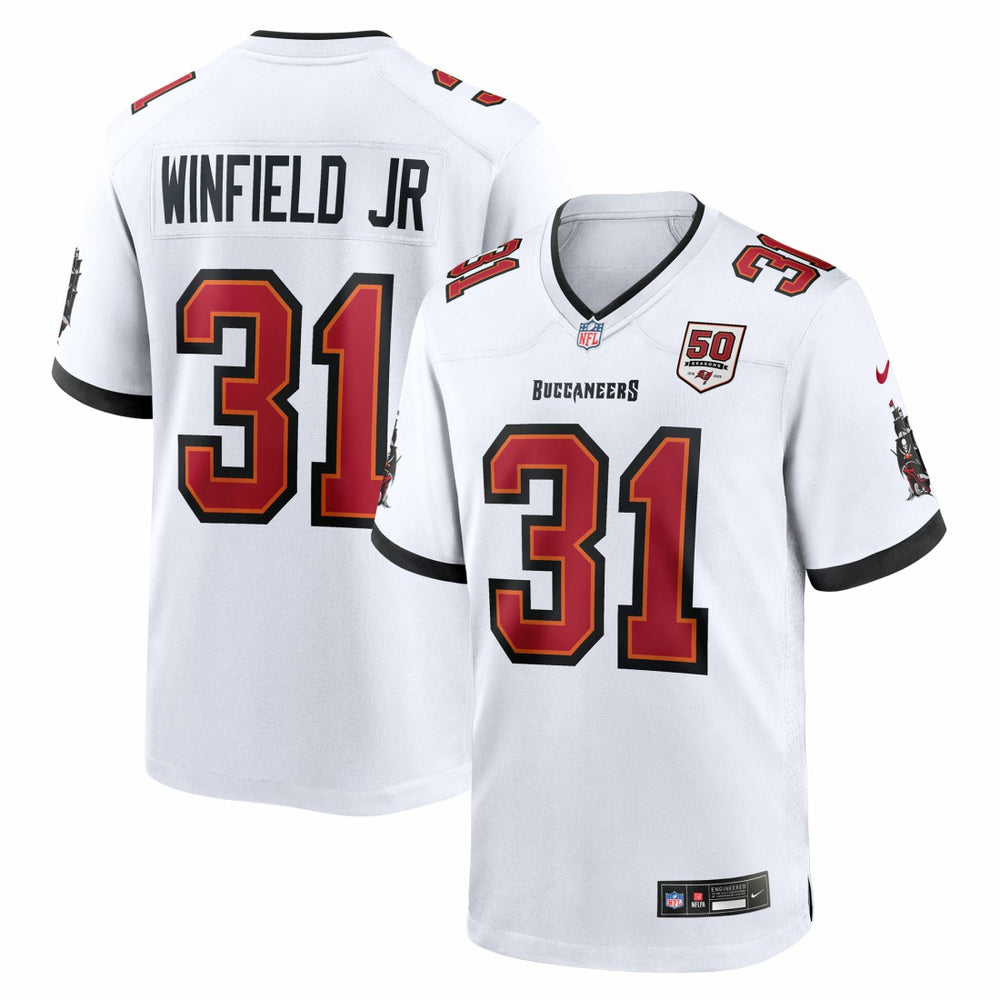 NFL Tampa Bay Buccaneers Antoine Winfield Jr.  50th Season Patch Game Jersey