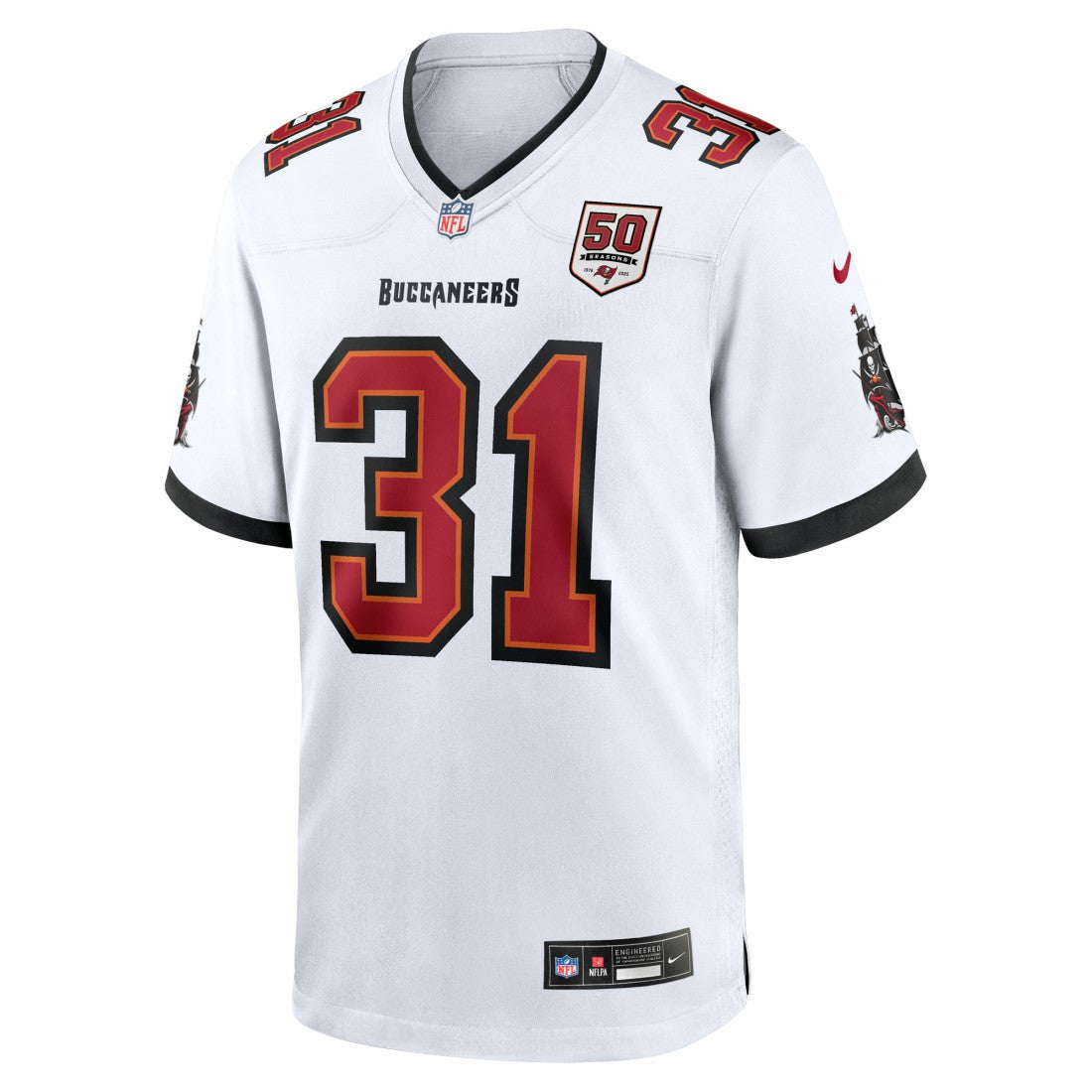 NFL Tampa Bay Buccaneers Antoine Winfield Jr.  50th Season Patch Game Jersey