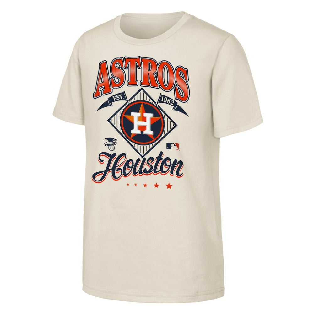 Houston Astros Outerstuff Youth Triple Hit T-Shirt - Natural