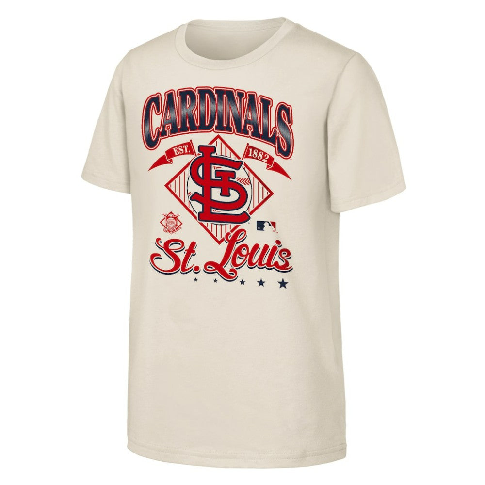 St. Louis Cardinals Outerstuff Youth Triple Hit T-Shirt - Natural