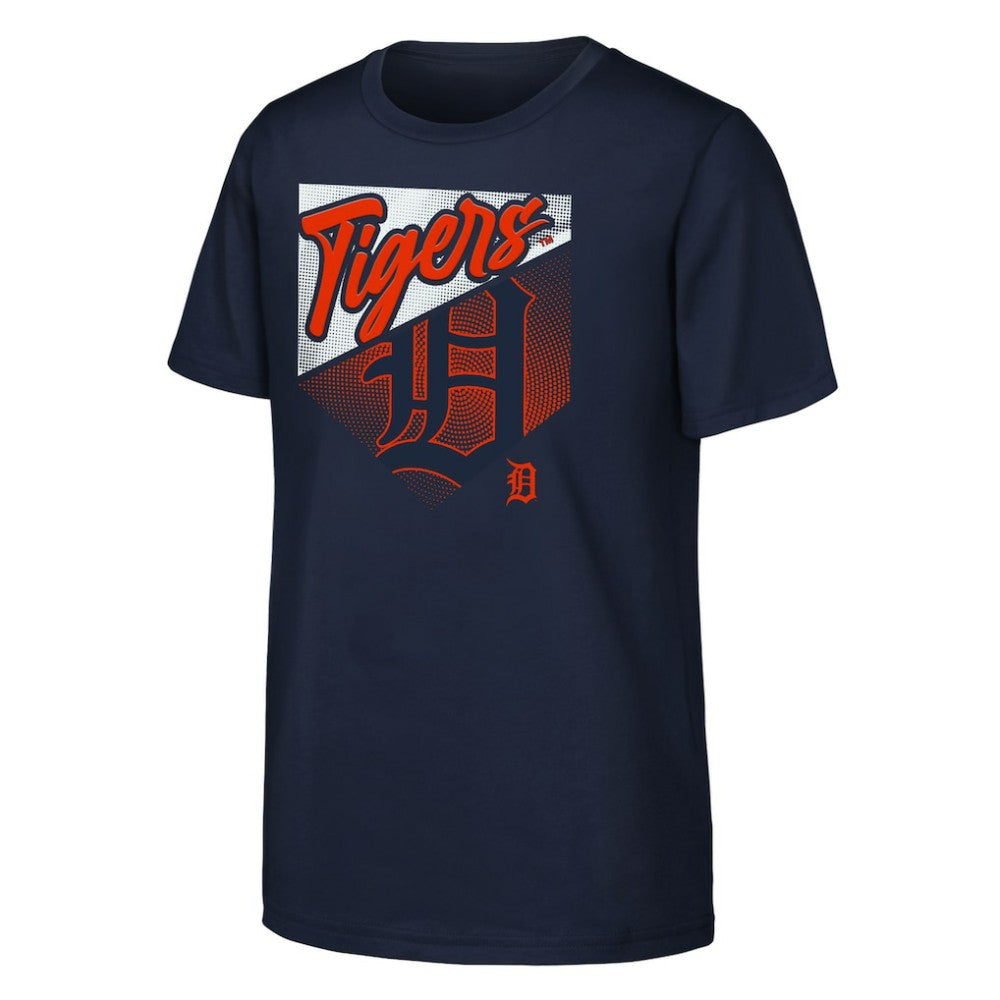Detroit Tigers Outerstuff Youth Prime Plate T-Shirt - Navy