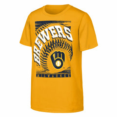 Milwaukee Brewers Outerstuff Youth Speed Pitch T-Shirt - Gold