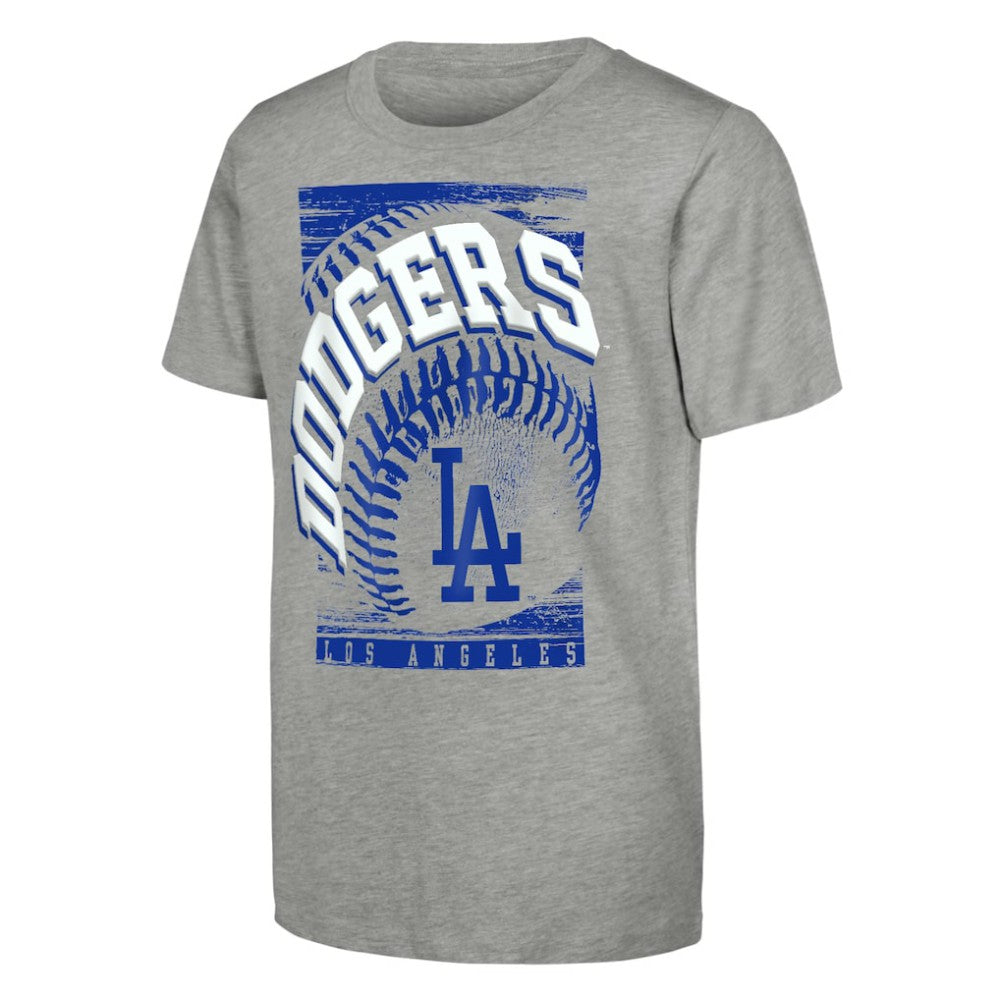 Los Angeles Dodgers Outerstuff Youth Speed Pitch T-Shirt - Heather Gray