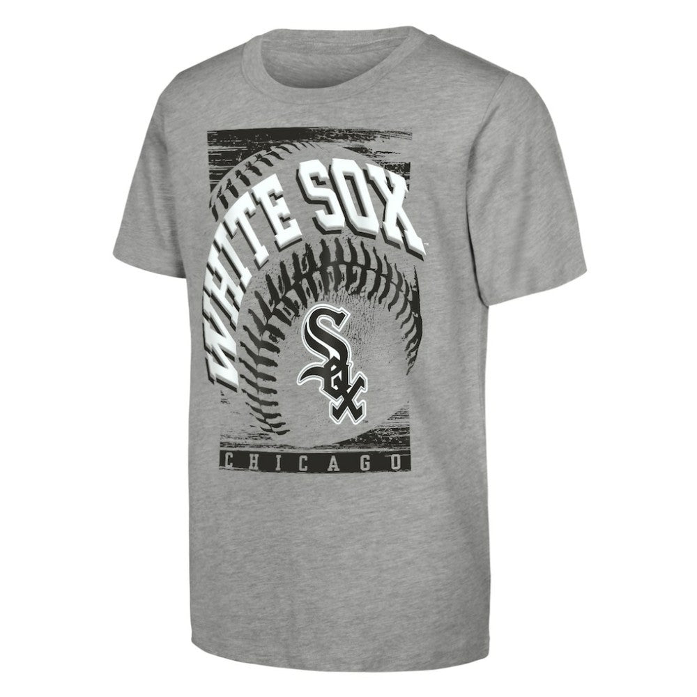 Chicago White Sox Outerstuff Youth Speed Pitch T-Shirt - Heather Gray