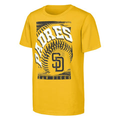 San Diego Padres Outerstuff Youth Speed Pitch T-Shirt - Gold