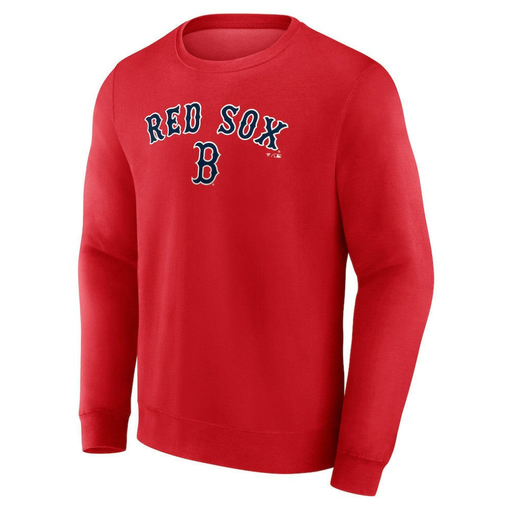 Boston Red Sox Team Lockup Sweatshirt - Red