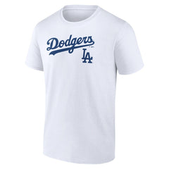 Los Angeles Dodgers Team Lockup T-Shirt - White