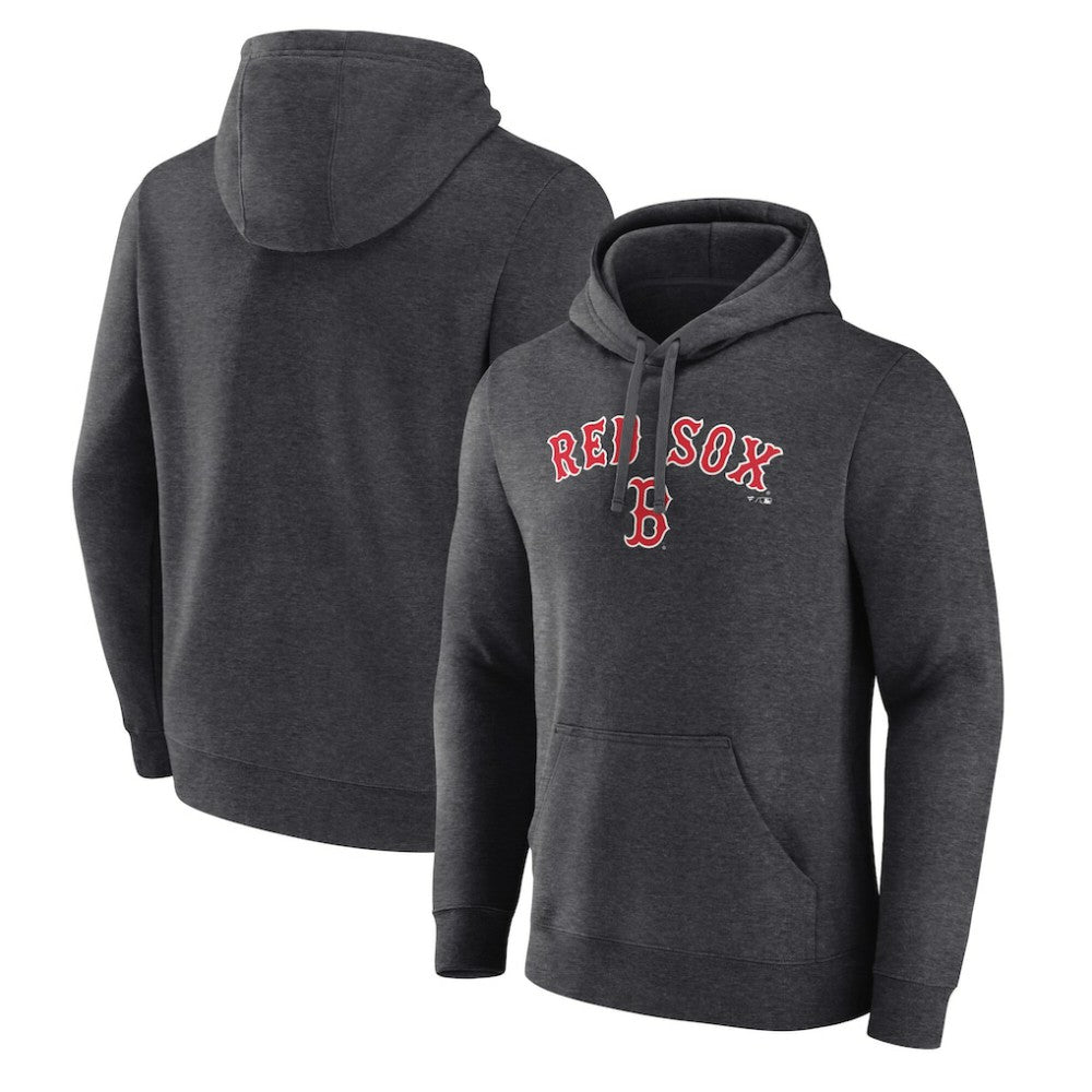 Boston Red Sox Team Lockup Hoodie - Charcoal