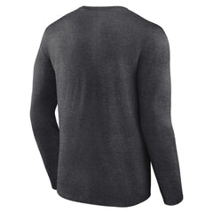 Los Angeles Dodgers Team Lockup Long Sleeve T-Shirt - Charcoal