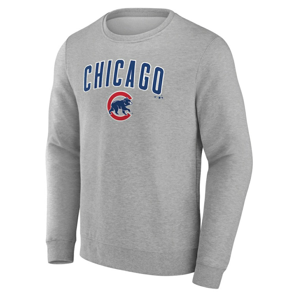 Chicago Cubs Team Lockup Sweatshirt - Gray