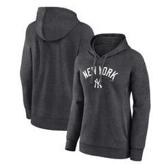 New York Yankees Women's Team Lockup Hoodie - Charcoal