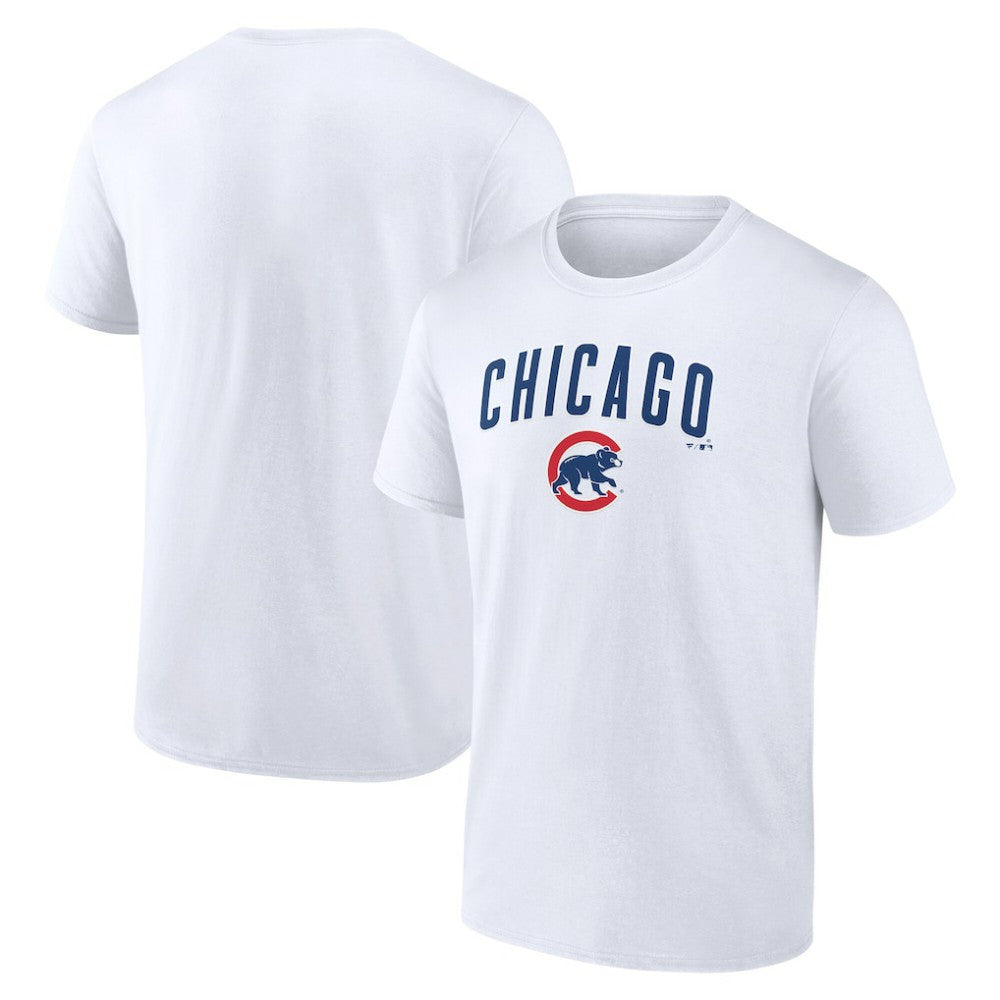 Chicago Cubs Team Lockup T-Shirt - White