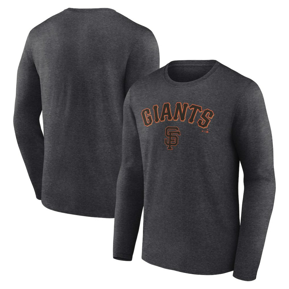 San Francisco Giants Team Lockup Long Sleeve T-Shirt - Charcoal