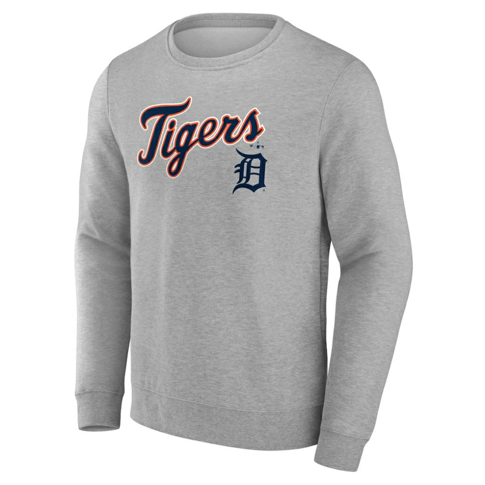 Detroit Tigers Team Lockup Sweatshirt - Gray