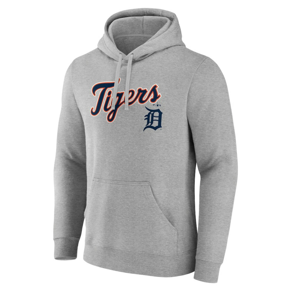 Detroit Tigers Team Lockup Hoodie - Gray