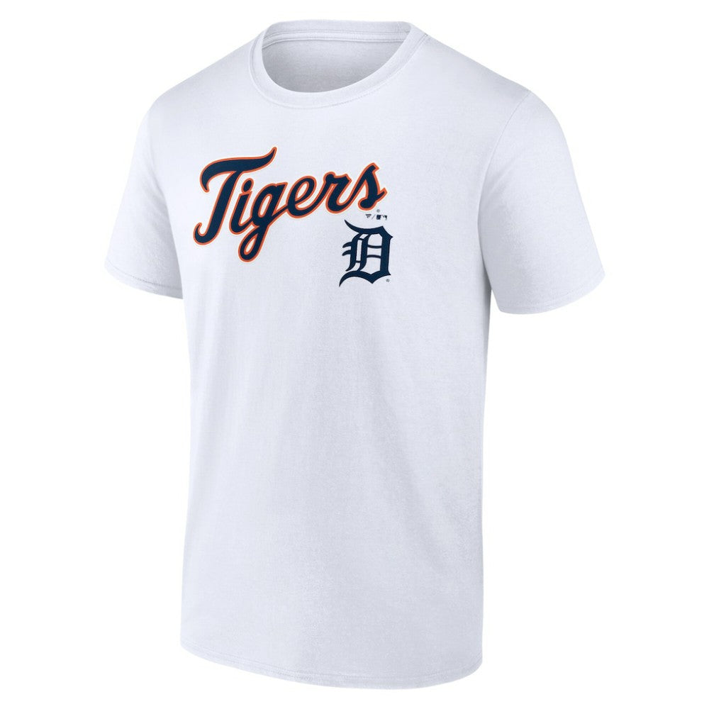 Detroit Tigers Team Lockup T-Shirt - White