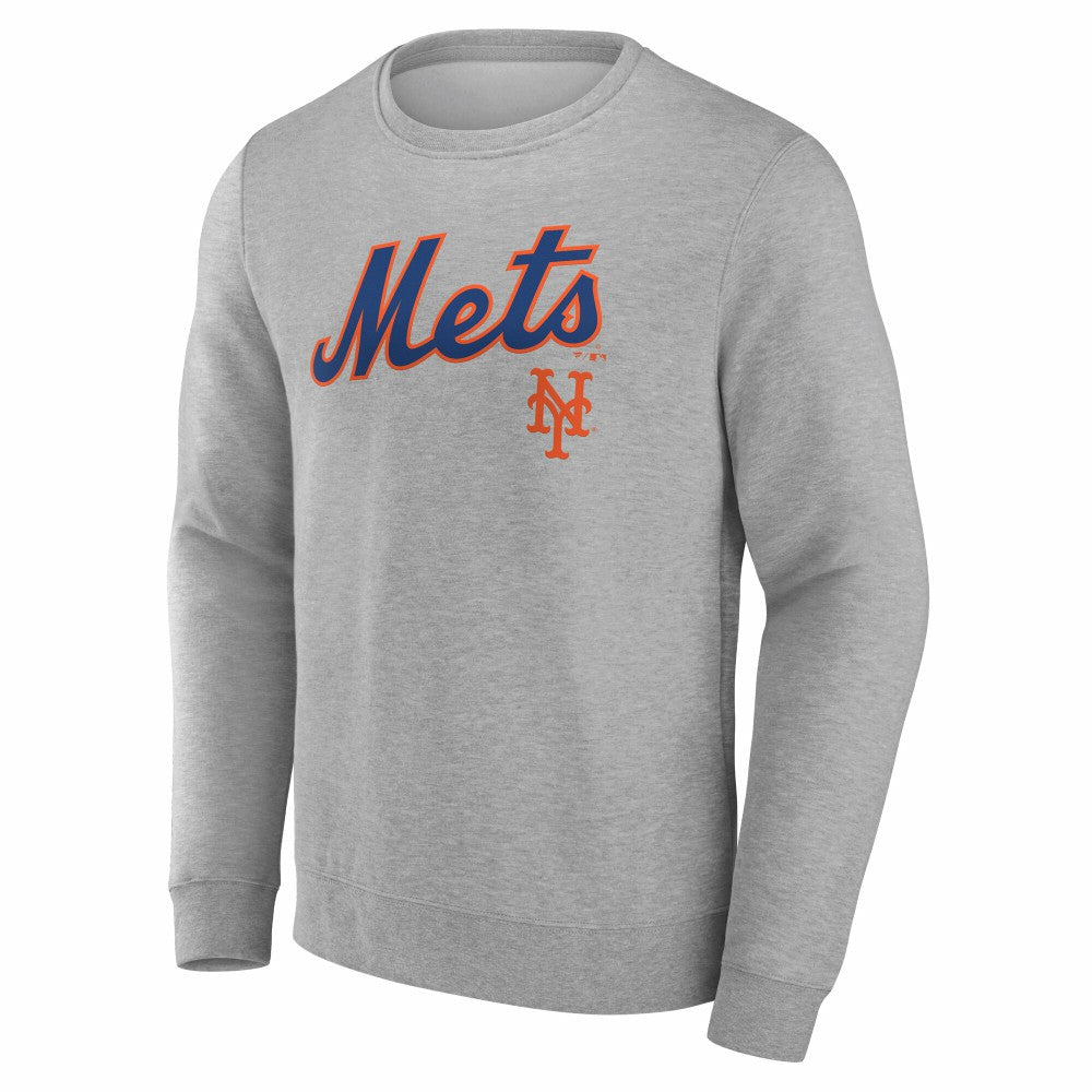 New York Mets Team Lockup Sweatshirt - Gray