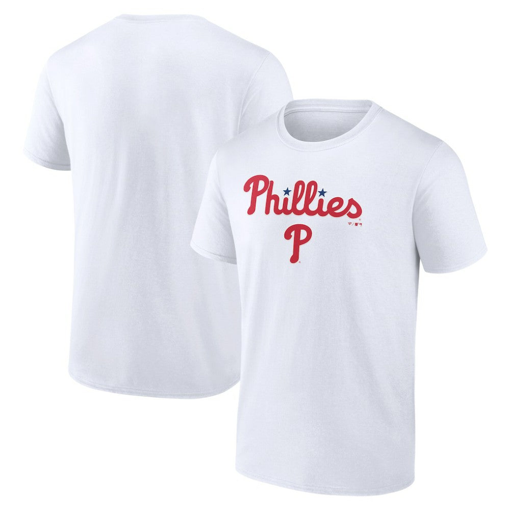 Philadelphia Phillies Team Lockup T-Shirt - White