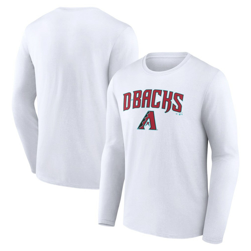 Arizona Diamondbacks Team Lockup Long Sleeve T-Shirt - White