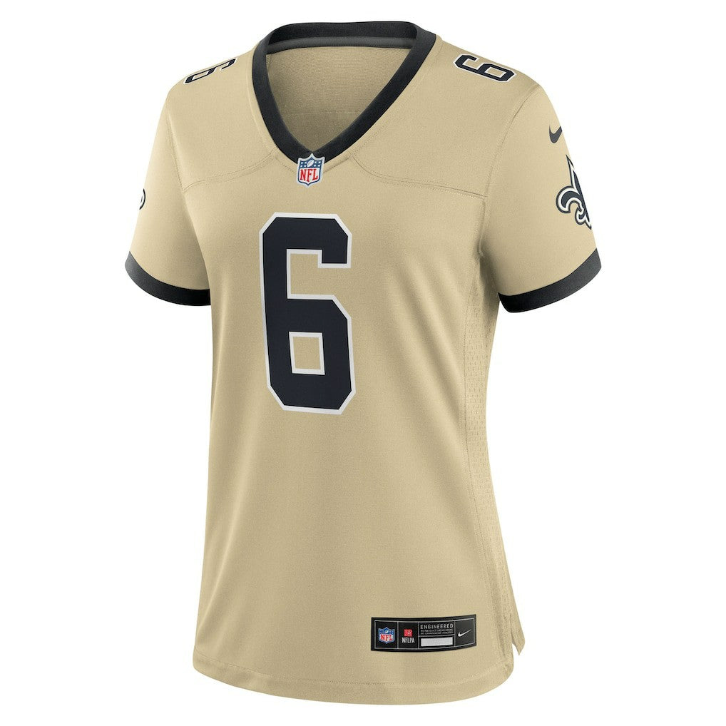 NFL New Orleans Saints Tyler Shough  Women's Alternate Game Player Jersey