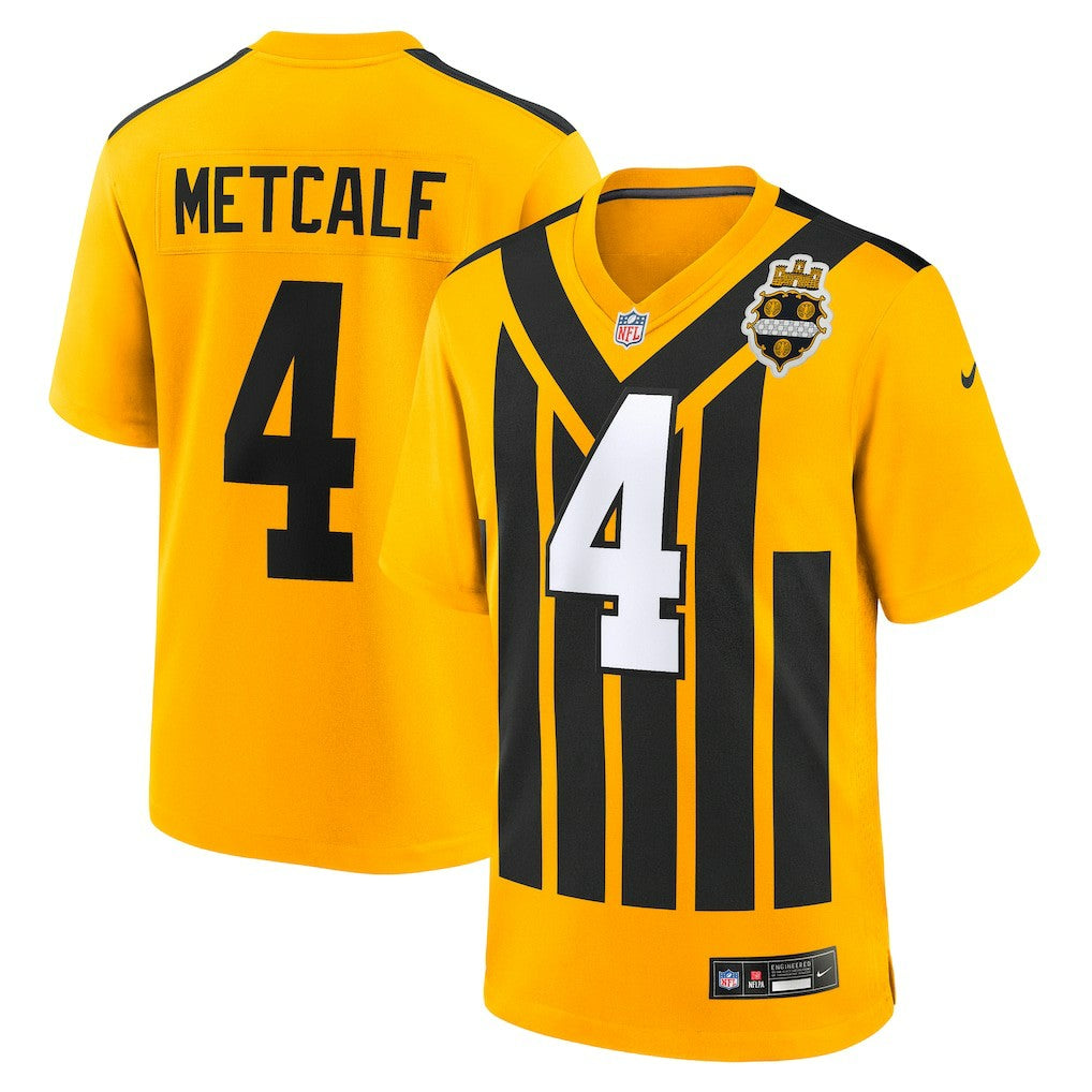 NFL Pittsburgh Steelers DK Metcalf  Alternate 1933 Throwback Game Jersey