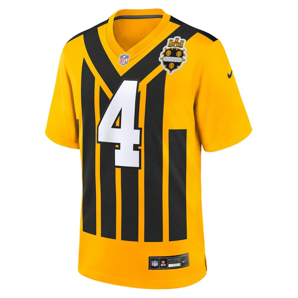 NFL Pittsburgh Steelers DK Metcalf  Alternate 1933 Throwback Game Jersey