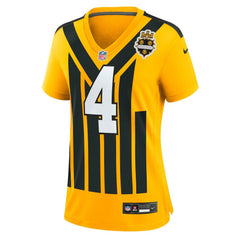 NFL Pittsburgh Steelers DK Metcalf  Women's Alternate 1933 Throwback Game Jersey