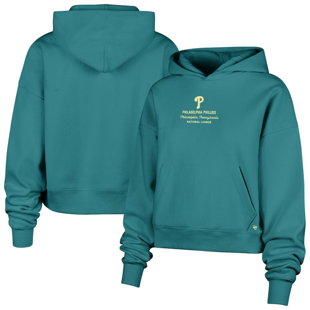 Philadelphia Phillies Women's Contemporary Basics Anderson Foundation Hoodie - Teal | 47 brand