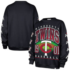 Minnesota Twins Women's Trendy Team Go Big Oversized Sweatshirt - Navy | 47 brand