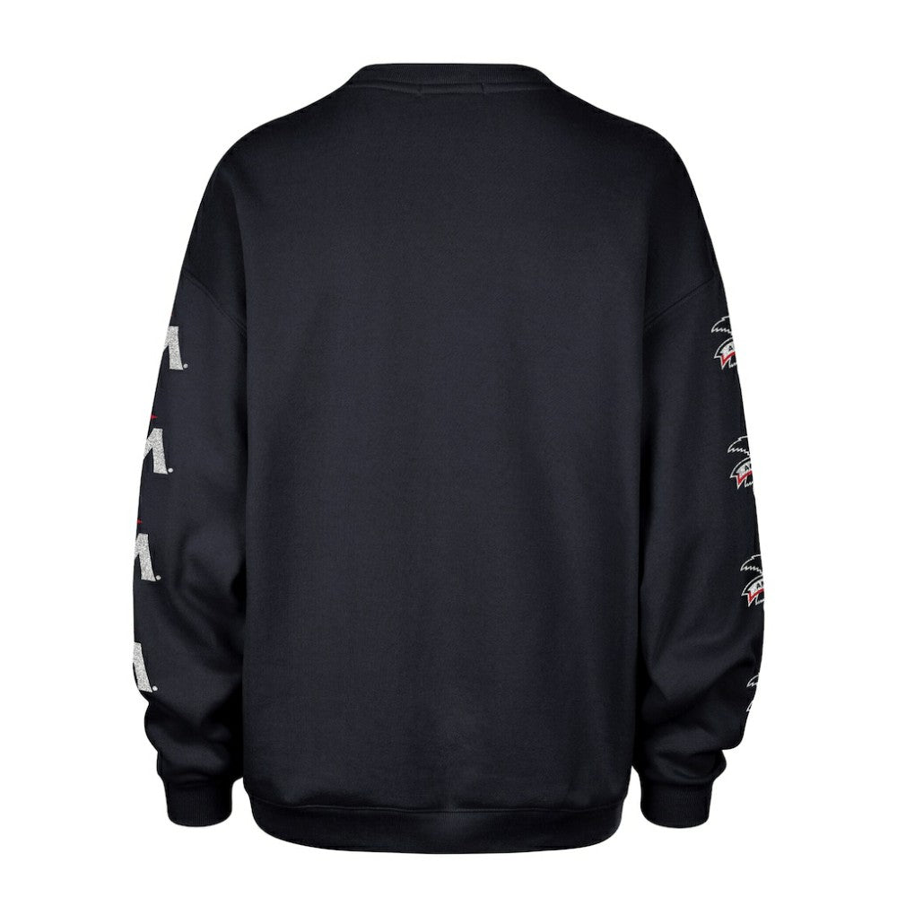 Minnesota Twins Women's Trendy Team Go Big Oversized Sweatshirt - Navy | 47 brand