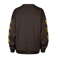 San Diego Padres Women's Trendy Team Go Big Oversized Sweatshirt - Brown | 47 brand